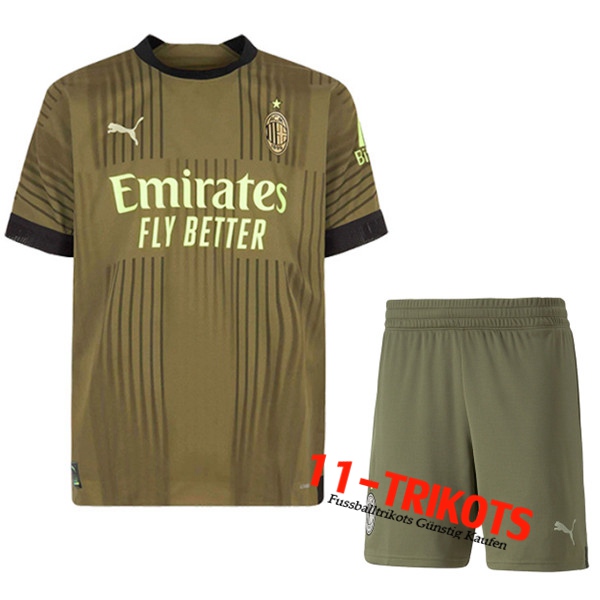 Neues AC Milan Kinder Third Trikot 2022/2023