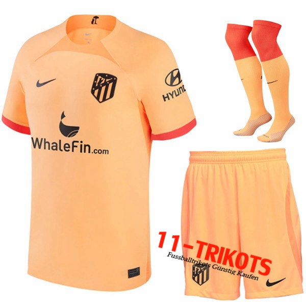 Atletico Madrid Third Trikot (Short + Socken) 2022/2023