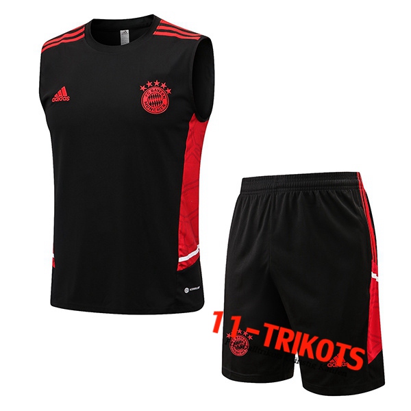 Trainings-Tanktop + Shortss Bayern München Schwarz 2022/2023