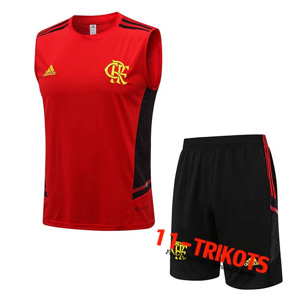 Trainings-Tanktop + Shortss Flamenco Rot 2022/2023