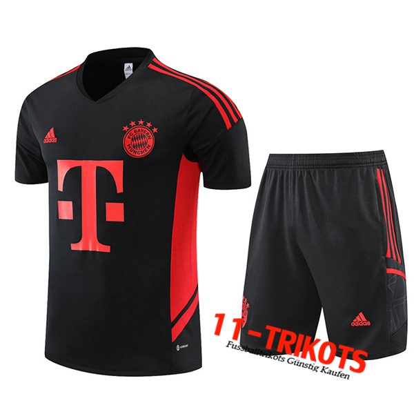 Trainingstrikot+ Shortss Bayern München Schwarz 2022/2023