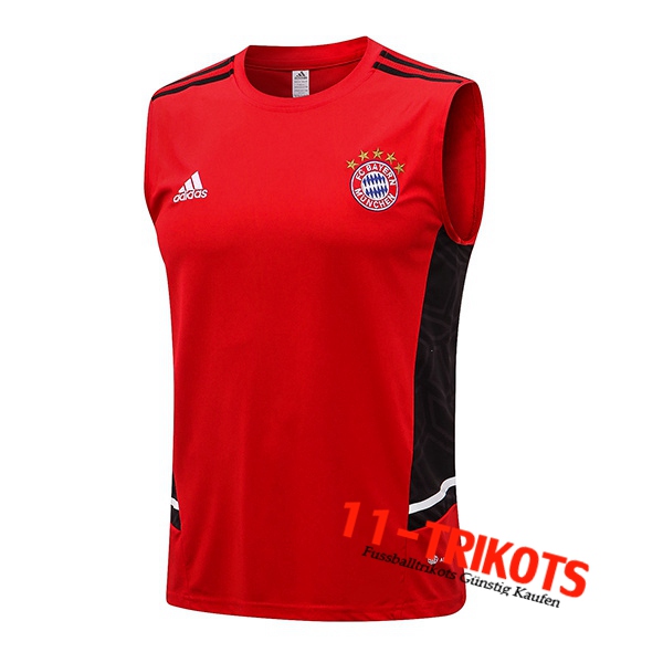 Trainings-Tanktop Bayern München Rot/Schwarz 2022/2023