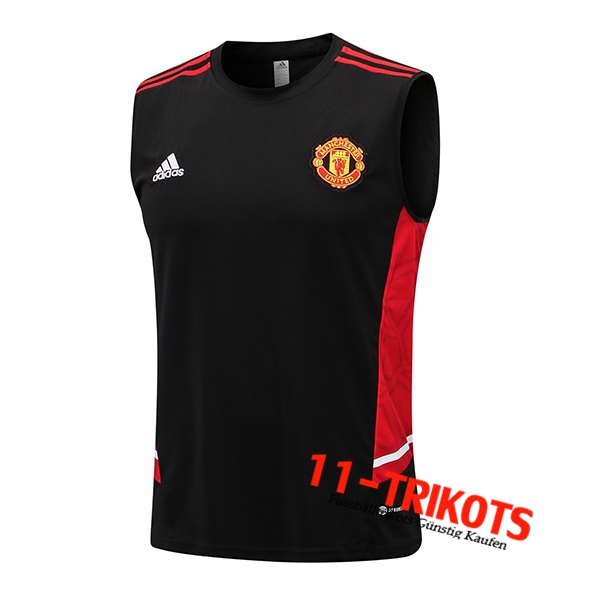 Trainings-Tanktop Manchester United Schwarz 2022/2023