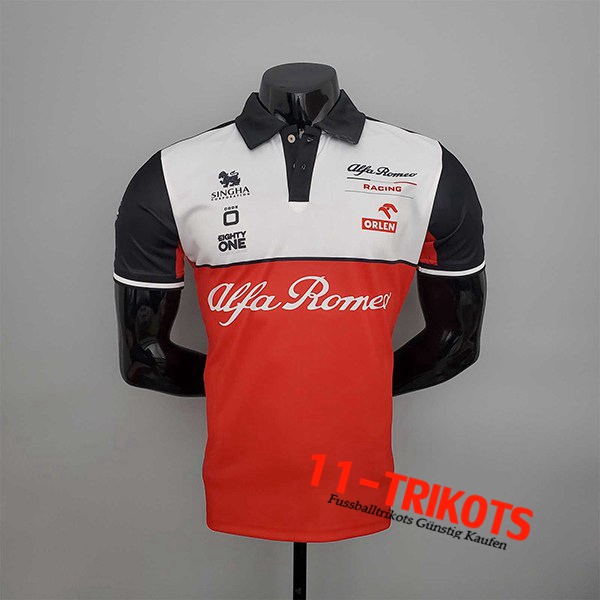 Polo F1 Alfa Romeo Team Weiß/Rot 2022