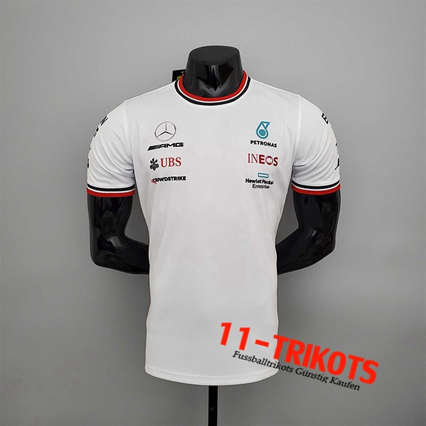 T-Shirt F1 Mercedes Benz Team Weiß 2022
