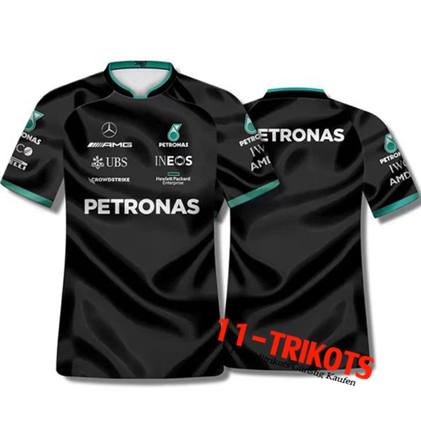 T-Shirt F1 Mercedes Benz Team Schwarz 2022