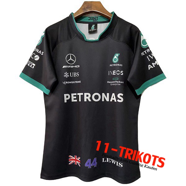 T-Shirt F1 Mercedes Benz Team Schwarz 2022