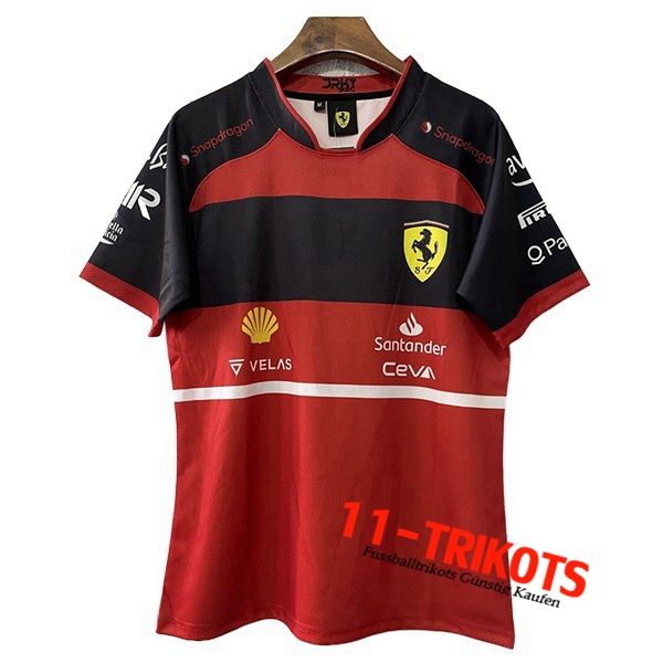 T-Shirt F1 Scuderia Ferrari Team Rot 2022