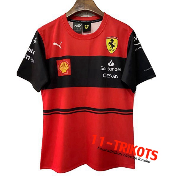 T-Shirt F1 Scuderia Ferrari Team Rot 2022