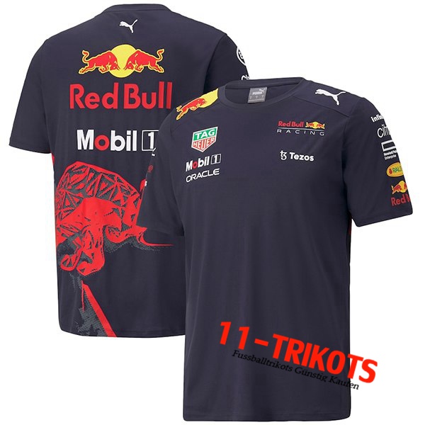 T-Shirt F1 RedBull Racing Team Dunkelblau 2022