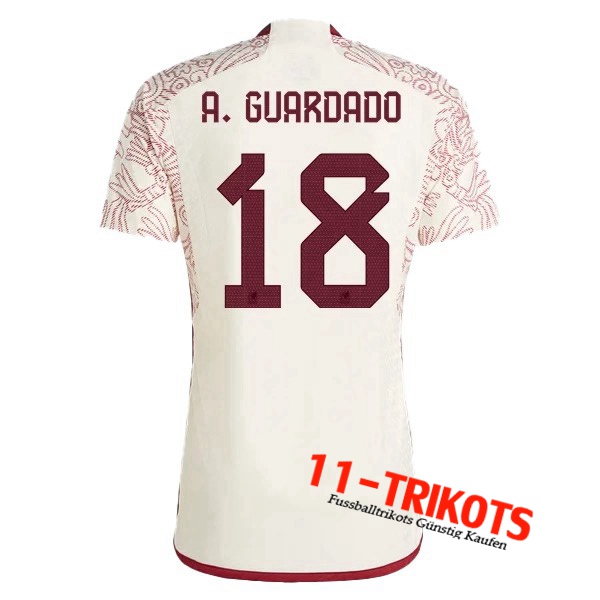 Mexiko (A. GUARDADO #18) 2022/2023 Auswärtstrikot