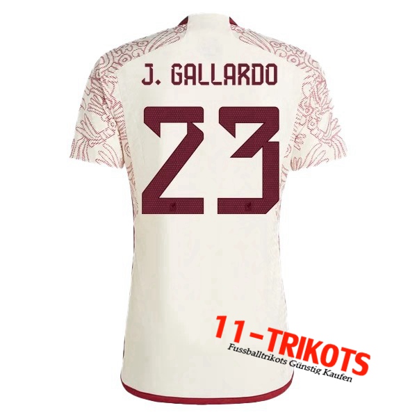 Mexiko (J. GALLARDO #23) 2022/2023 Auswärtstrikot