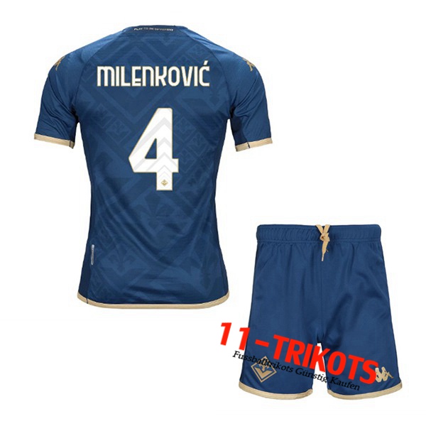 ACF Fiorentina (MILENKOVIĆ #4) Kinders Third Trikot 2022/2023