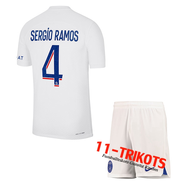 PSG (SERGIO RAMOS #4) Kinders Third Trikot 2022/2023