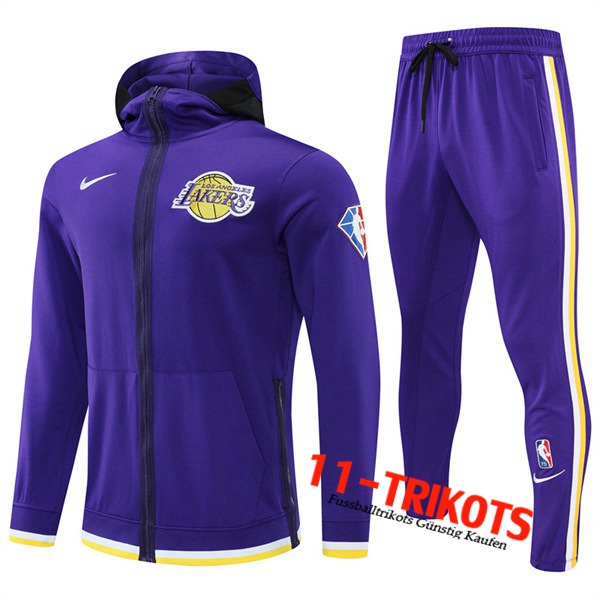 Trainingsanzug Los Angeles Lakers lila 2022