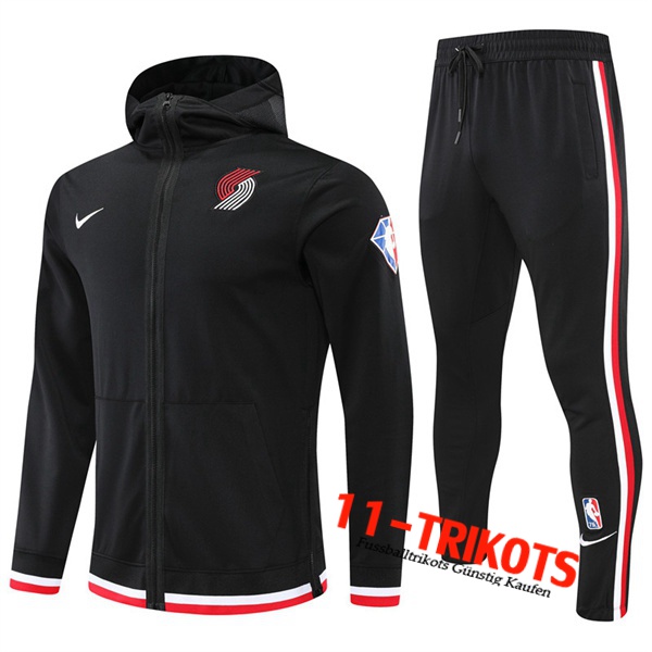 Trainingsanzug Portland Trail Blazers Schwarz 2022