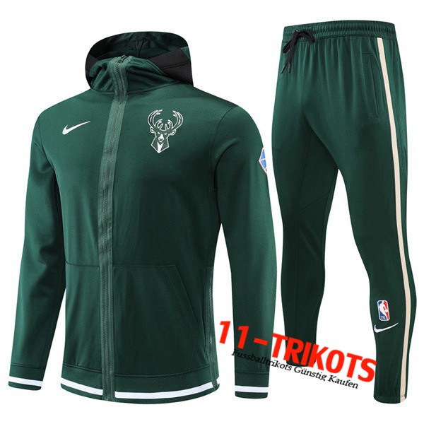 Trainingsanzug Milwaukee Bucks Grün 2022