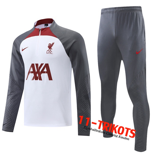 Trainingsanzug FC Liverpool Weiß 2022/2023