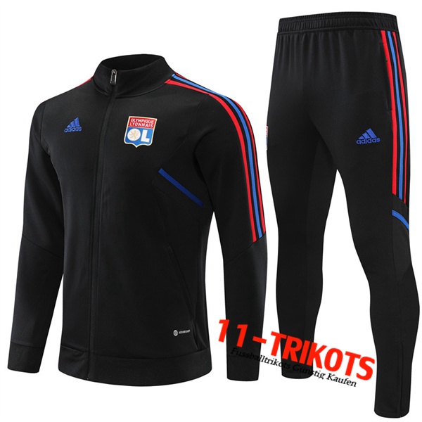 Trainingsanzug (Jacke) Lyon Schwarz 2022/2023