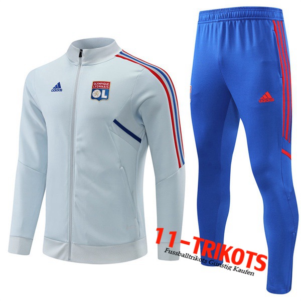 Trainingsanzug (Jacke) Lyon Grau 2022/2023