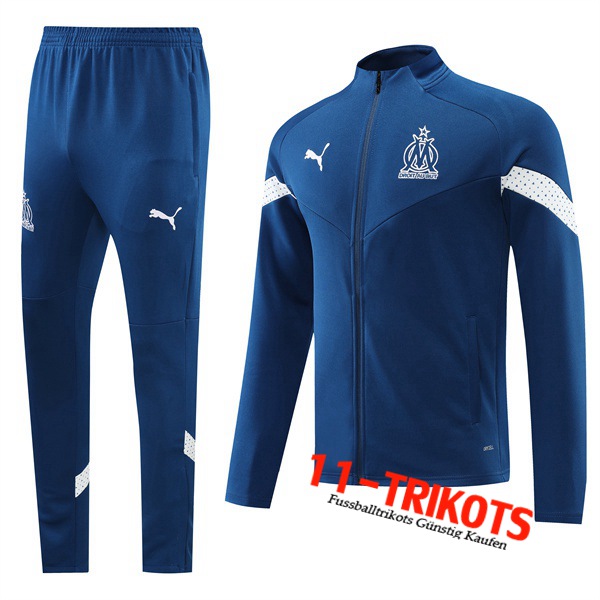 Trainingsanzug (Jacke) Marseille Blau 2022/2023