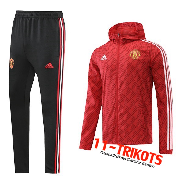 Trainingsanzug Mit Kapuze Windjacke Manchester United Rot 2022/2023