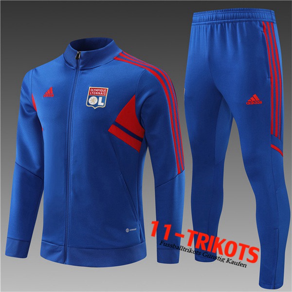 Trainingsanzug (Jacke) Lyon Kinder Blau 2022/2023