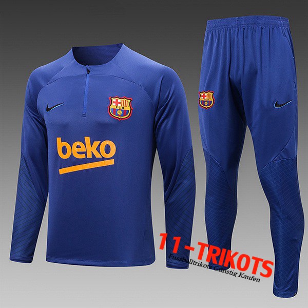 Trainingsanzug FC Barcelona Kinder Blau 2022/2023