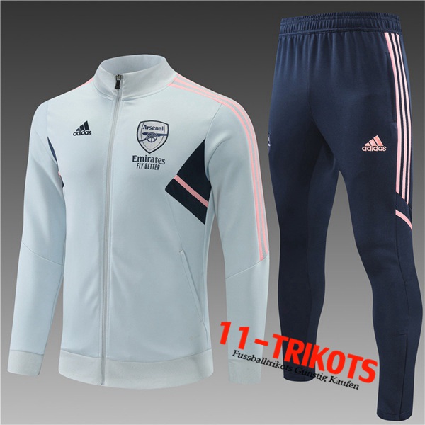 Trainingsanzug (Jacke) Arsenal Kinder Grau 2022/2023