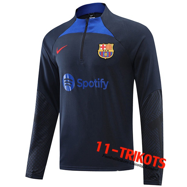 Training Sweatshirt FC Barcelona Navy blau 2022/2023