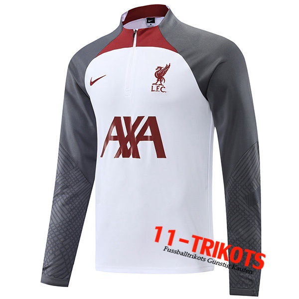 Training Sweatshirt FC Liverpool Weiß 2022/2023