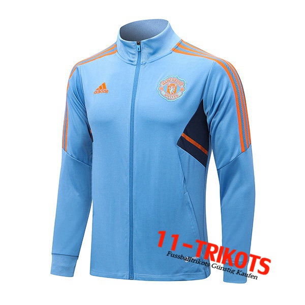 Trainingsjacke Manchester United Hellblau 2022/2023