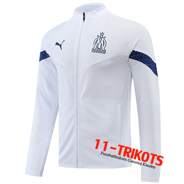 Trainingsjacke Marseille Weiß 2022/2023