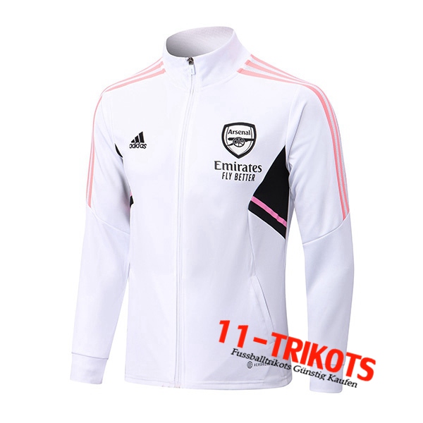 Trainingsjacke Arsenal Weiß 2022/2023