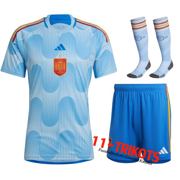 Spanien Auswärtstrikot (Short + Socken) 2022/2023