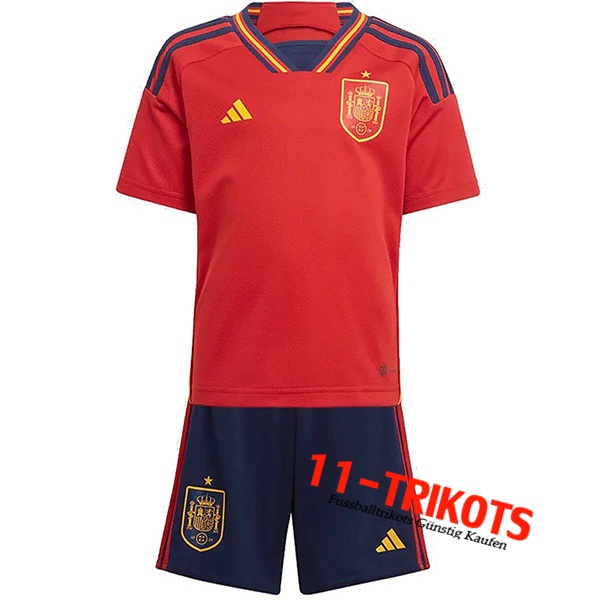 Neues Spanien Kinder Heimtrikot 2022/2023