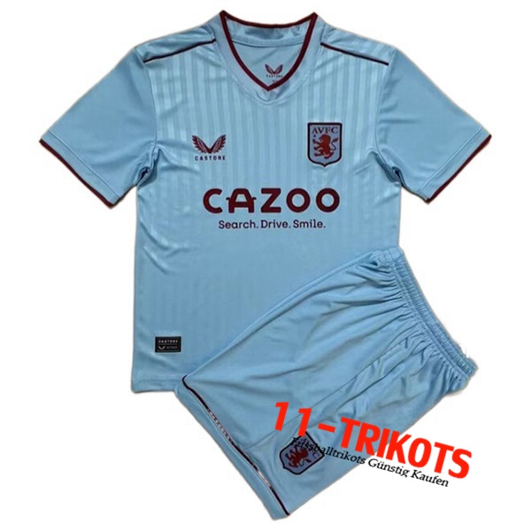 Neues Aston Villa Kinder Auswärtstrikot 2022/2023