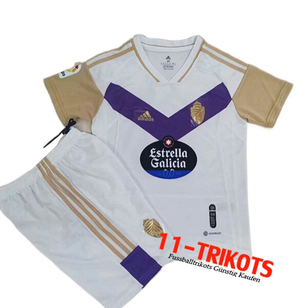 Neues Real Valladolid Kinder Third Trikot 2022/2023