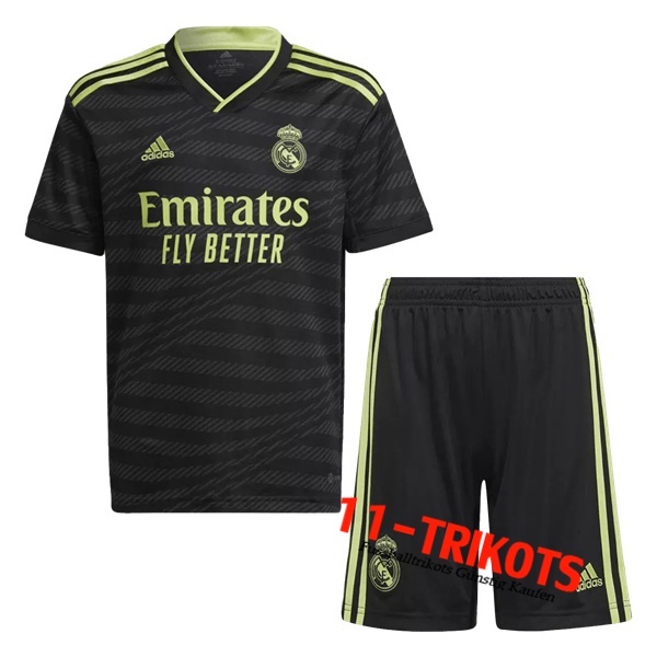 Neues Real Madrid Kinder Third Trikot 2022/2023