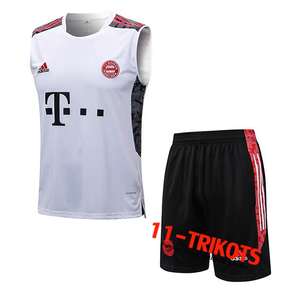 Bayern München Trainingstrikot + Shorts Weiß 2022/2023