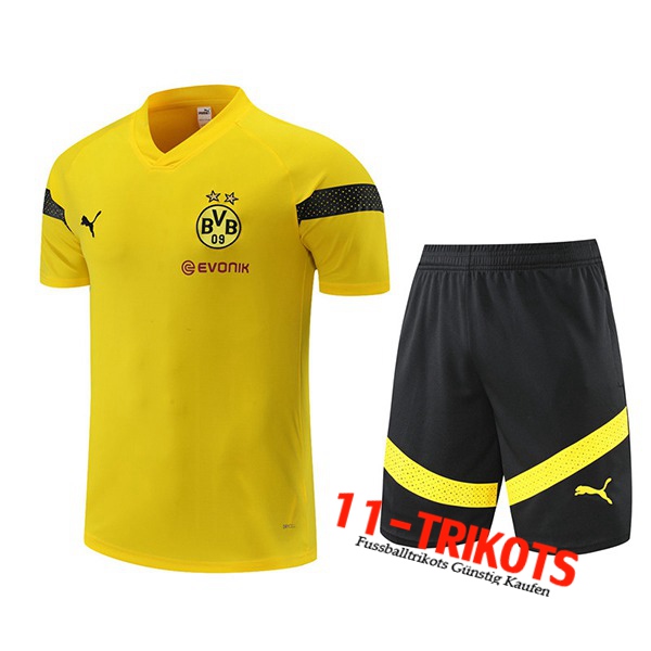 Dortmund BVB Trainingstrikot + Shorts Gelb 2022/2023