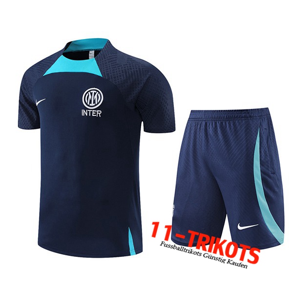 Inter Milan Trainingstrikot + Shorts Meerblaus 2022/2023