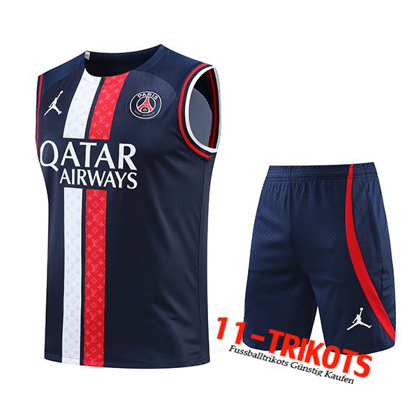 Jordan PSG Trainingstrikot + Shorts Meerblaus 2022/2023