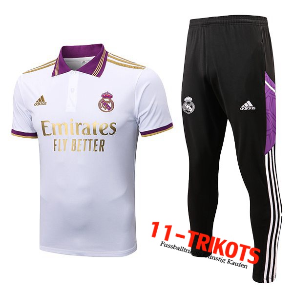 Real Madrid Poloshirt Weiß 2022/2023