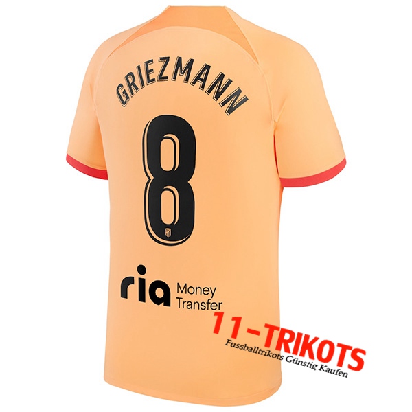 Atletico Madrid (GRIEZMANN #8) Third Trikot 2022/2023