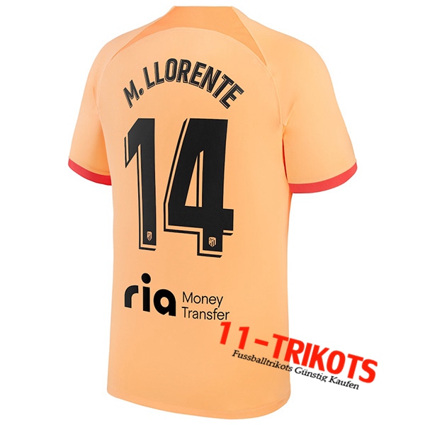 Atletico Madrid (M. LLORENTE #14) Third Trikot 2022/2023