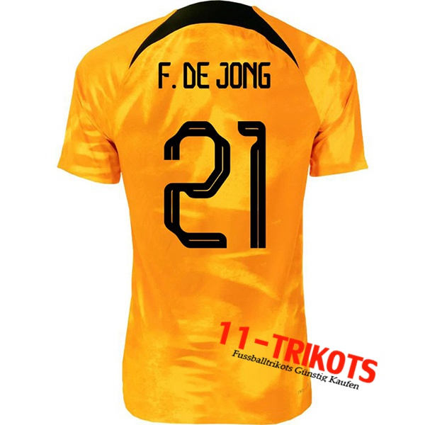 Niederlande (F.DE JONG #21) Heimtrikot 2022/2023