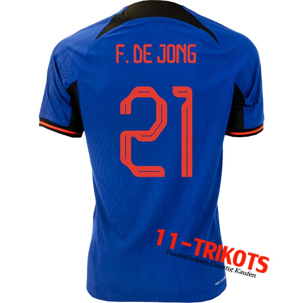 Niederlande (F.DE JONG #21) Auswärtstrikot 2022/2023