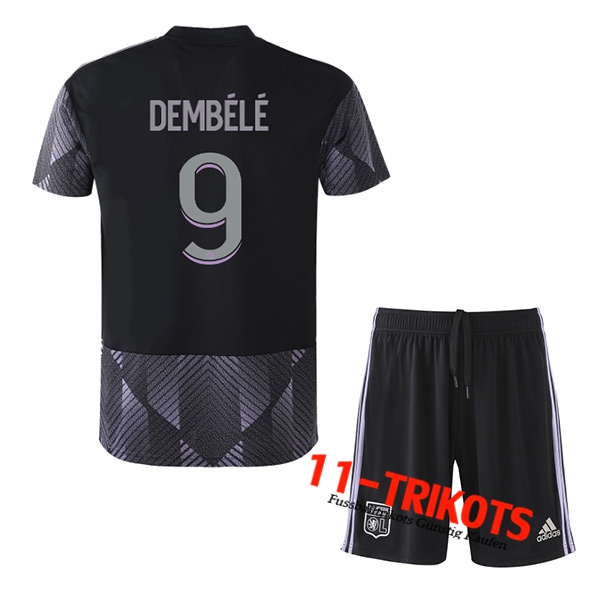 Lyon (DEMBÉLÉ #9) Kinder Third Trikot 2022/2023