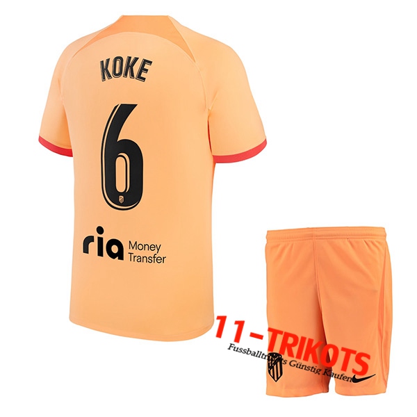 Atletico Madrid (KOKE #6) Kinder Third Trikot 2022/2023